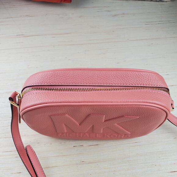 MICHAEL KORS |  Jet Set |  Sherbet |  Medium Embossed Leather  |  Crossbody  Bag - Picture 3 of 10